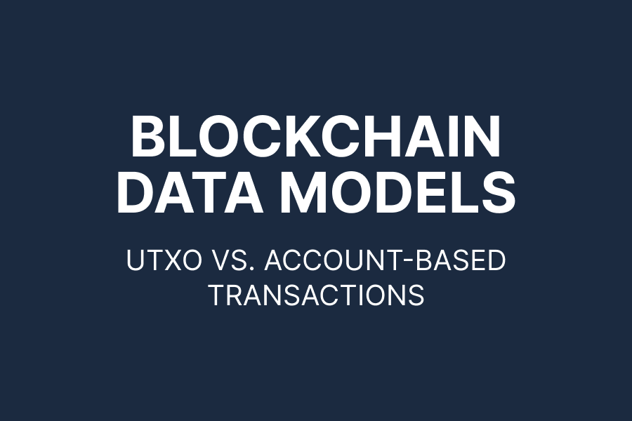 Blockchain data models